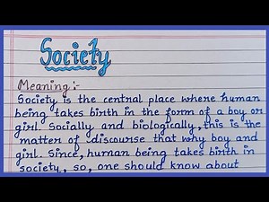 Society in sociology | society notes :- meaning, definition, characteristics |