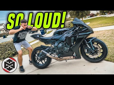 INSANE SOUND! [Yamaha R1 SC Project CR-T Exhaust Test Ride]