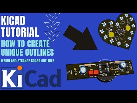 KiCad Tutorial - How to create an unique board PCB outline