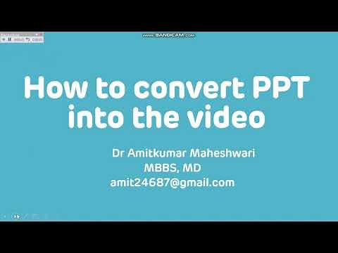 How to Convert PowerPoint to Video in four minutes || Tutorial on how to convert PPT to Video