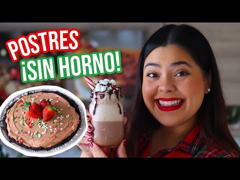 3 postres NAVIDEÑOS ¡SIN HORNO! | RebeO