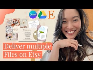 Deliver multiple files and links in one Etsy Listing || Canva Templates, PDFs, PNGs, JPGs + more