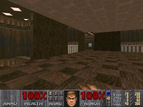 Doom II level 12, The Factory: Keys and exit