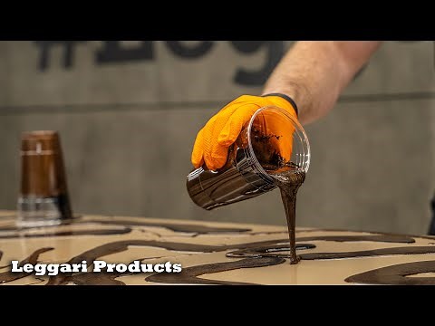 Epoxy Resin Installed Over MDF Wood Board Using A Super Easy Technique That You Can Do Yourself