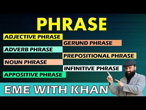 phrase | types of phrase | what is phrase? All kinds of phrases explained with examples