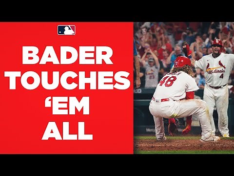 INSIDE-THE-PARK HOME RUN! Harrison Bader was HYPED after touching 'em all!