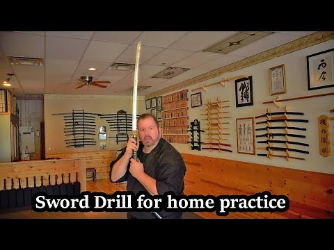 Katana Sword Drill for home practice