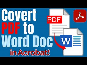 How to Convert PDF to Word (and Back) Using Adobe Acrobat