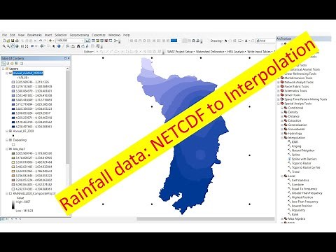 IMD rainfall data: NetCDF file to interpolation for India || Convert NetCDF to raster in ArcMap