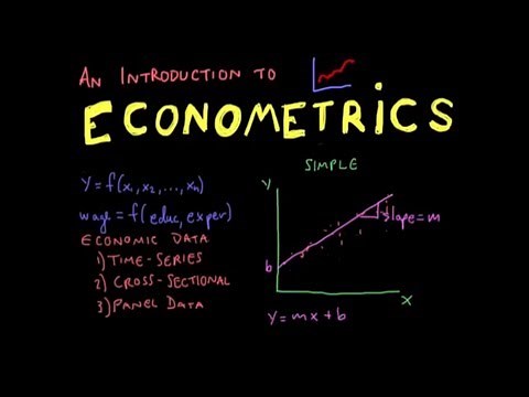 Econometrics // Lecture 1: Introduction