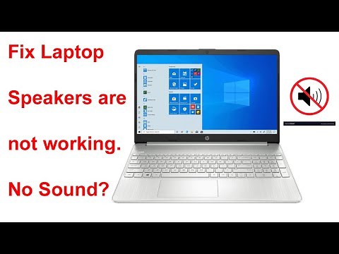Fix laptop speakers are not working | No Sound Solution