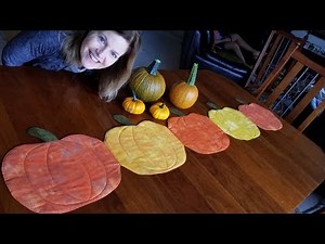 Pumpkin Table Runner | Let's Make!