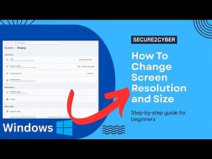 How To Change Display Resolution and Scale in Windows 10/11 | Screen Settings Guide | Secure 2 Cyber