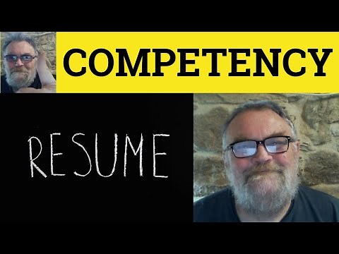 🔵 Competency Meaning - Competences Defined - Competent - Business English - Competency Competencies