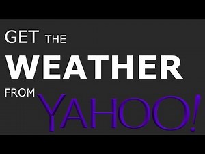 How to use the Yahoo! weather API