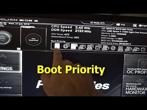 How to Boot the PC from a different device? (MSI B350, sept.2017 BIOS )