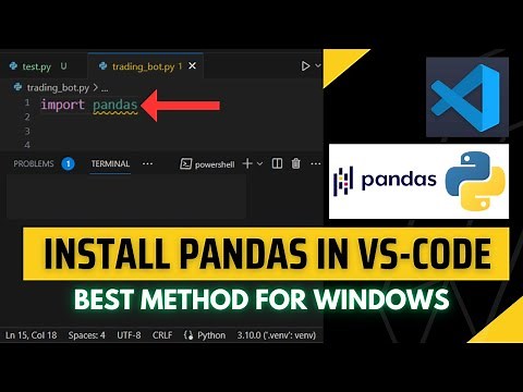 How to Install Pandas in Visual Studio Code (2023)