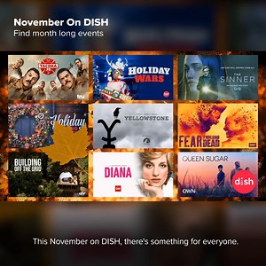 Check out what’s on DISH this November! 🍁📺 Find month long Free Previews, premieres, movies On Demand, and more! http://spr.ly/6185JwbV3 | DISH