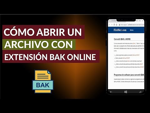 How to Open or Convert a File with a BAK Extension Online
