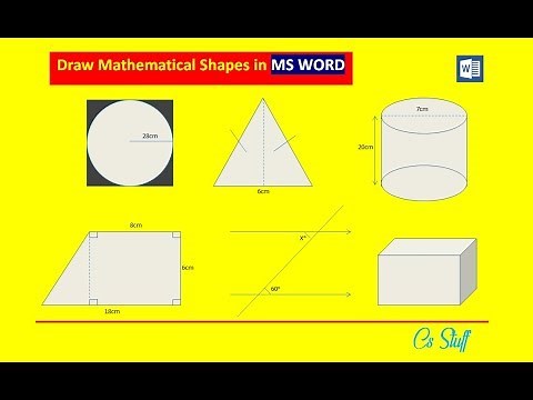 Draw Mathematical shapes - MS WORD