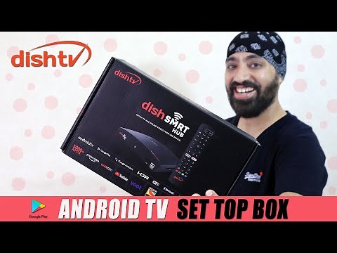 Dish Smart Hub (Smart Set-Top Box)- Powered by ANDROID TV with Prime Video / Youtube / Watcho & more