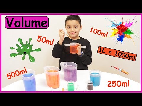 Volume | How many ml in a litre | Measuring volume | Maths with Nile