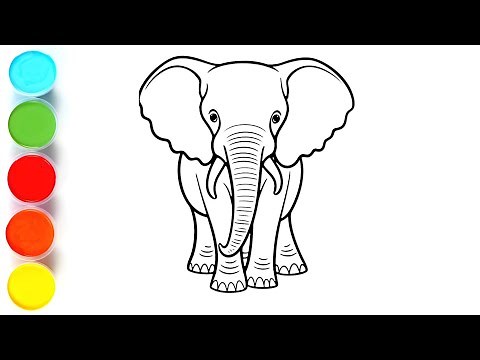 How to draw elephant easy step by step || elephant drawing || elephant drawing for kids