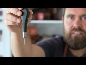 Saddle stitch Awl for hand stitching leather