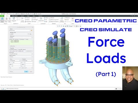 Creo Parametric - Creo Simulate - Force Loads (Part 1)