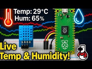 Raspberry Pi Pico with DHT11 Sensor | Temperature & Humidity Monitor Using MicroPython