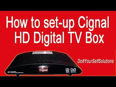 How to set up Cignal HD Digital TV box.