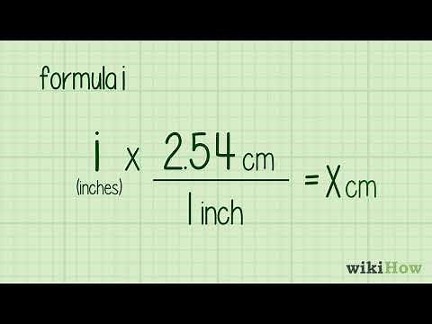 How to Convert Inches to Centimeters