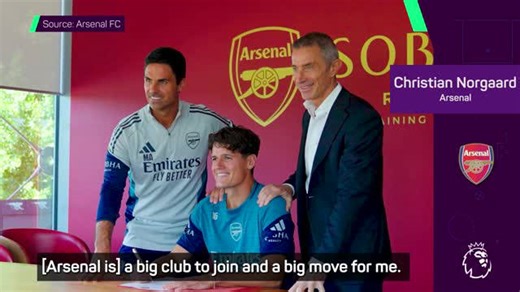 Norgaard excited after 'big move' to Arsenal
