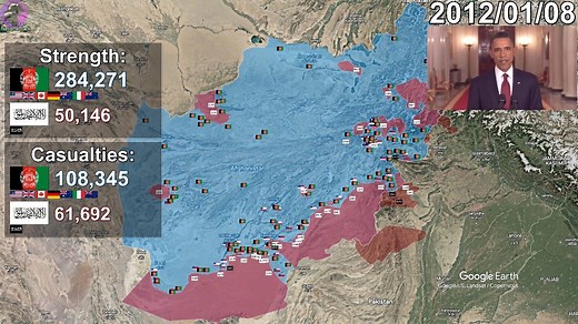 The War in Afghanistan Mapped with Google Earth