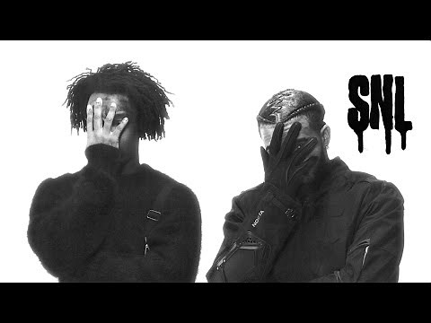 Drake and 21 Savage performing “On BS” live on SNL