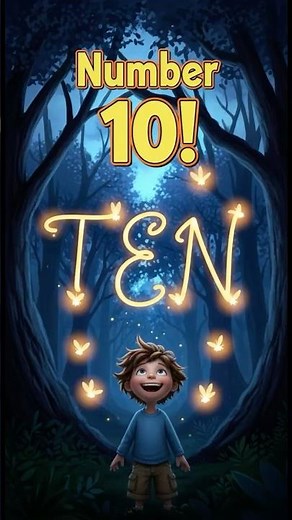 Count with Ten and His Ten Bright Fireflies! ✨ Learn Number 10