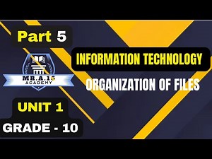 IT GRADE 10 UNIT 1 PART 5 / 1.10 FILE COMPRESSION