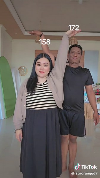 Perbandingan Tinggi: Cowok 172 cm vs Cewek 158 cm