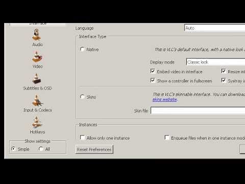 Setting VLC Player to Play CCTV File 264