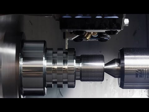 CNC Turning Machine Working Process Cutting Machining Precision