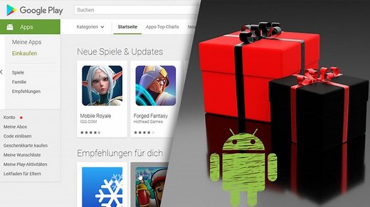 Android-Apps im Google Play Store gratis abstauben