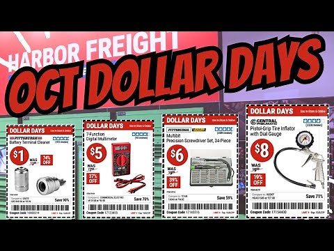 NEW Harbor Freight OCTOBER DOLLAR DAYS!!