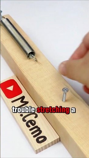 How to stretch a spring easily