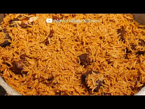How to Prepare Beef Pilao (Rice and Beef) Ugandan Food - Mom's Village Kitchen - African Food