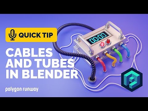 Cables and Tubes Tutorial in Blender 2.92 | Polygon Runway