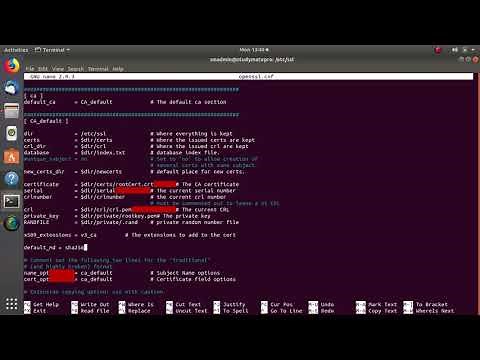 2 Openssl cnf config SSL Client Server Connection with Ubuntu Server 18 & Postgresql 11