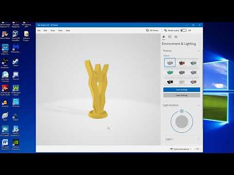 3D Viewer (Windows 10) - All Default .3mf Files