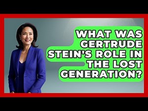 What Was Gertrude Stein's Role In The Lost Generation? - Literary Icons