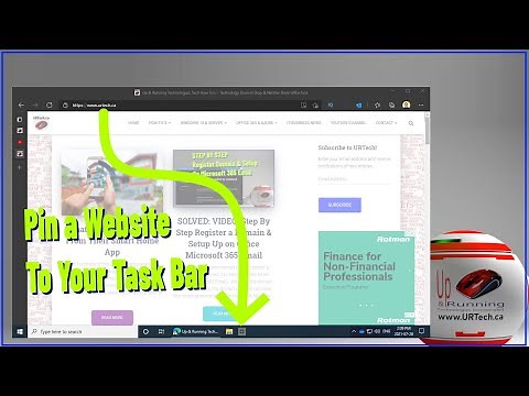 How To Pin a Website to Your Task Bar in Chrome or Edge