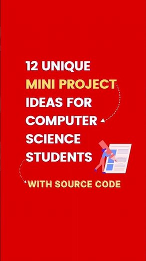 12 Mini Project ideas for CSE Students with SOURCE CODE: #shorts #cseprojects #projects #computer